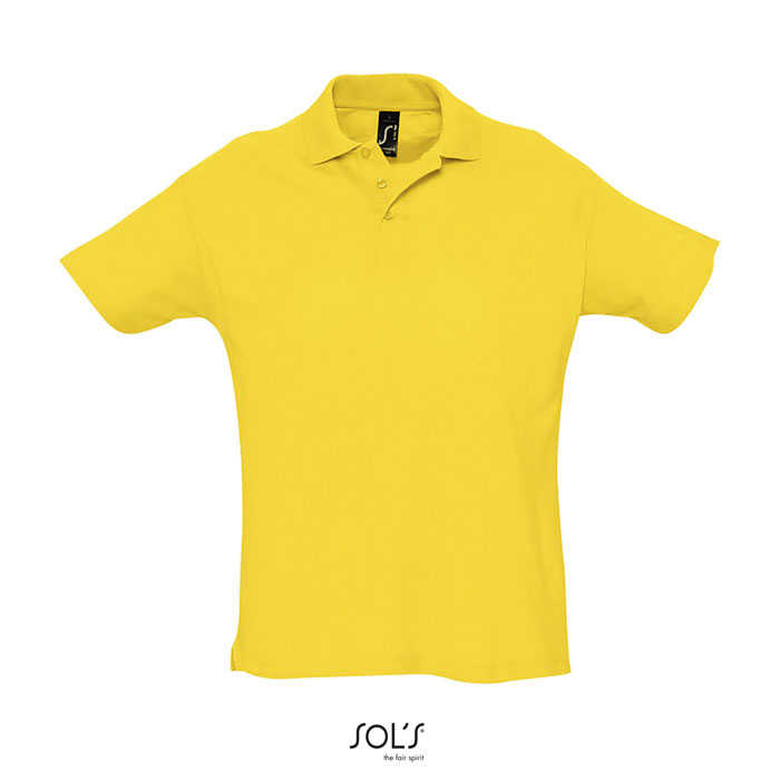 Polo homme publicitaire coton 170g - SUMMER Jaune 1